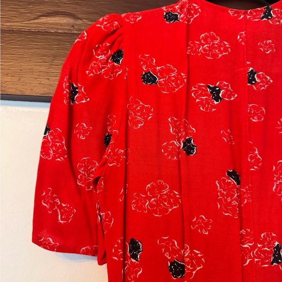 Rouje Red Gabin Floral Midi Wrap Dress - Picture 9 of 9